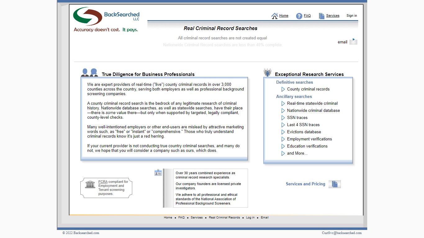Real Criminal Record Searches | BackSearched